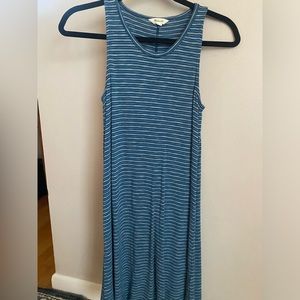 Madewell blue & white striped mini dress - XS